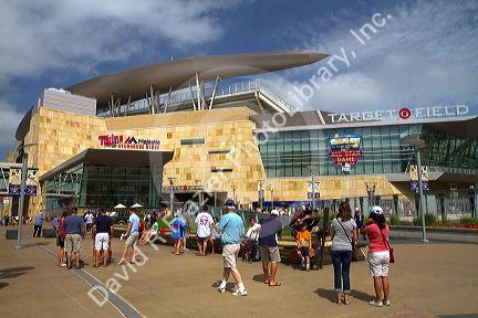Exterior of Target Field in Minneapolis, Minnesota, USA.