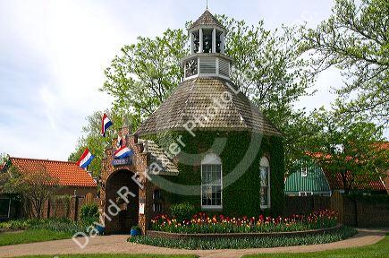 Main entrance to the Dutch Village located in Holland, Michigan, USA.