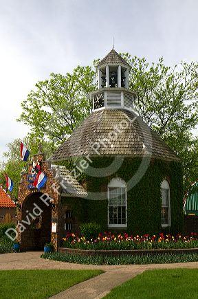 Main entrance to the Dutch Village located in Holland, Michigan, USA.
