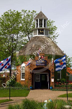 Main entrance to the Dutch Village located in Holland, Michigan, USA.