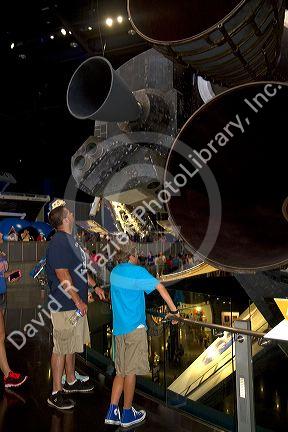 Space Shuttle Atlantis display at the John F. Kennedy Space Center, Merritt Island, Florida, USA.
