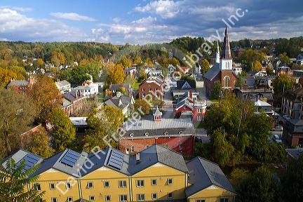 The town of Montpelier, Vermont, USA.