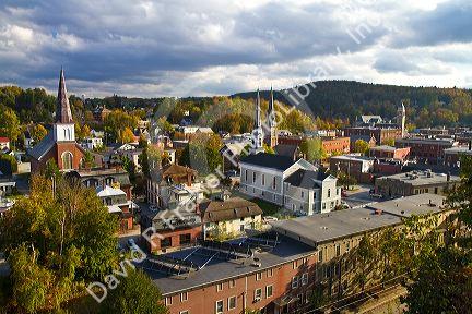 The town of Montpelier, Vermont, USA.