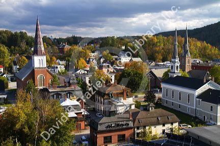 The town of Montpelier, Vermont, USA.