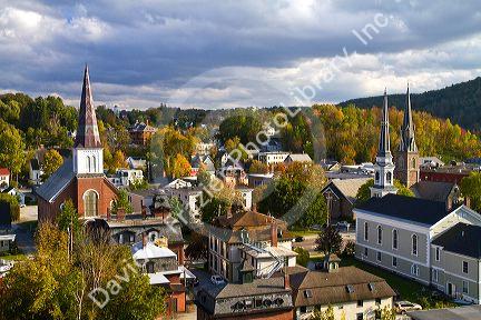 The town of Montpelier, Vermont, USA.