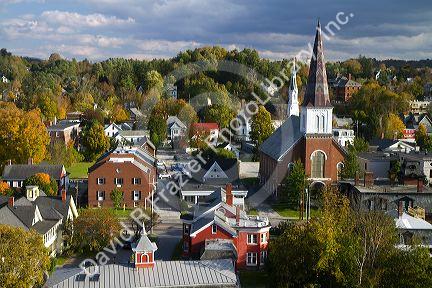 The town of Montpelier, Vermont, USA.