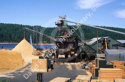 A sawmill in Naniamo, Brittish Columbia, Canada.