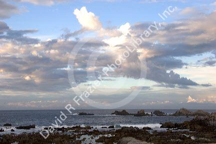Seascape at Point Pinos, California near Pacific Grove and Monterey.
