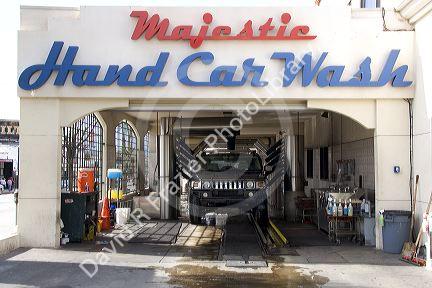 Car wash in Los Angeles, California.