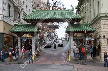 Entrance to Chinatown, San Francisco, California.