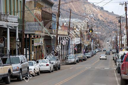 Main street of Virgiana City, Nevada.