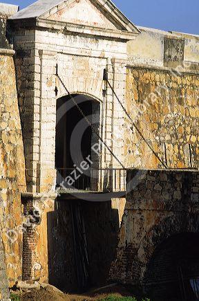 A fort with drawbridge in Acapulco, Mexico.