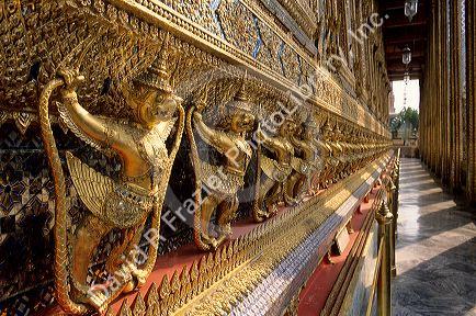 Statues at The Grand Palace in Bangkok, Thailand.