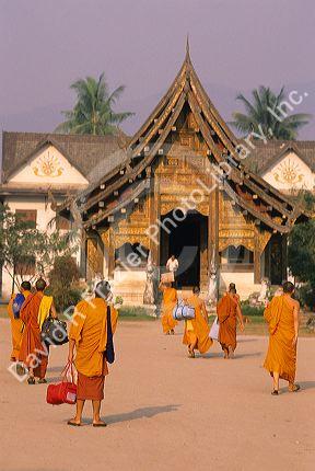 Buddhist monks in Chiang Mai, Thailand.