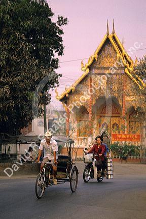 Street scene in Chiang Mai, Thailand.