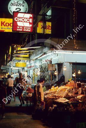 A night market in Chiang Mai, Thailand.