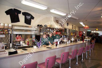 Old diner at Airline Motors in La Place, Louisiana.