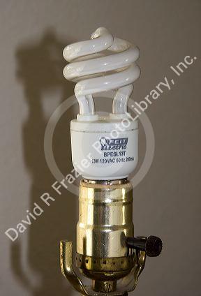 High efficiency low energy USA light bulb.