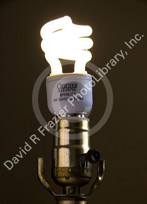 High efficiency low energy USA light bulb.