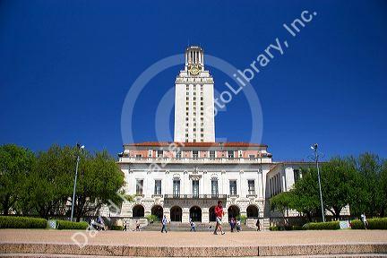Clock tower on the University of Texas campus in Austin.