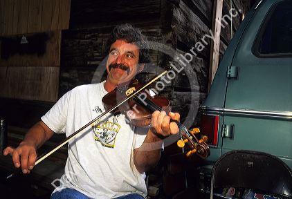 Fiddle player at the Fiddle Festival in Weiser, Idaho.