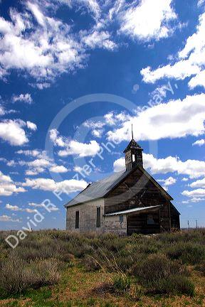 Old school near Fairfield, Idaho.