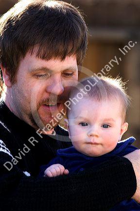 Father and son portrait. MR.