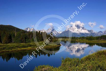 Teton Mountains in Grand Teton National Park, Wyoming.