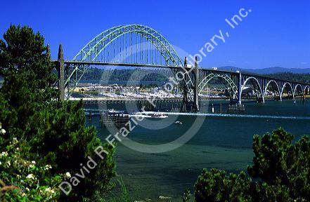 Yaquina Bay Bridge in Newport, Oregon.