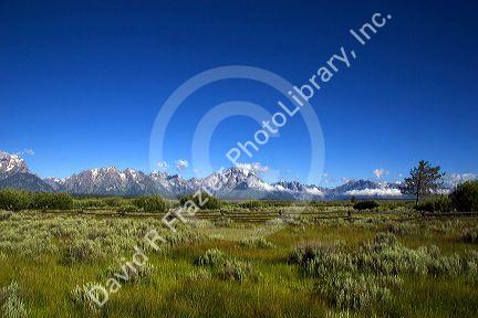 The Grand Teton Mountains, Wyoming.