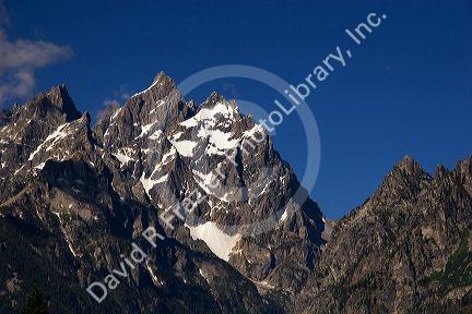 Peak of the Grand Teton Mountains, Wyoming.