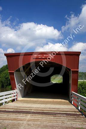 Holliwell Bridge, one of the covered bridges in Madison County, Iowa.