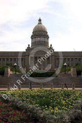 The state capitol building in Frankfort, Kentucky.
