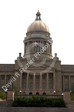 The state capitol building in Frankfort, Kentucky.