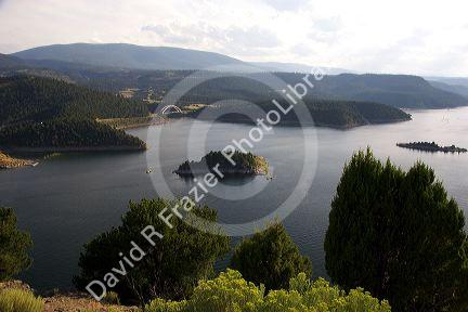 An overview of Flaming Gorge National Recreation Area in Utah.