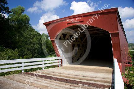 Holliwell Bridge, one of the covered bridges of Madison County, Iowa.