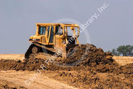 Highway construction on US 34 east of Ottumwa, Iowa.