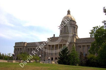 The state capitol building in Frankfort, Kentucky.