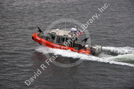 U.S. Coast Guard boat near Seattle, Washington.