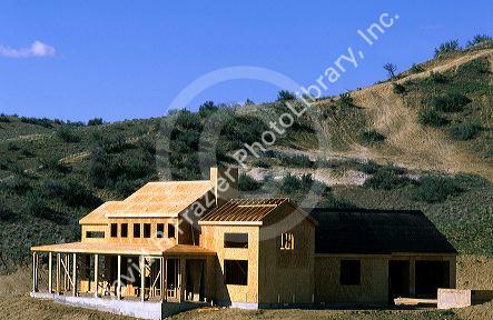 Custom designed new house construction in Boise, Idaho.