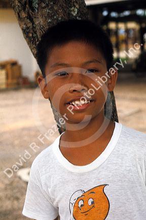 A Chinese boy in Malaysia.