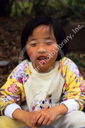 A four year old Chinese girl in Taiwan.