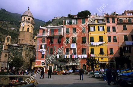 A fishing village in Vernazza, Italy.