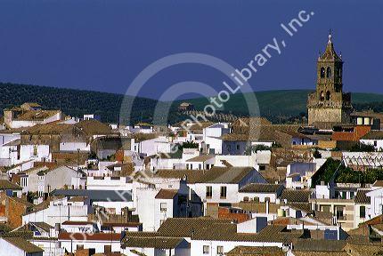 The white village of Castro Del Rio, Spain.