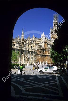 The cathedral in Seville, Spain.