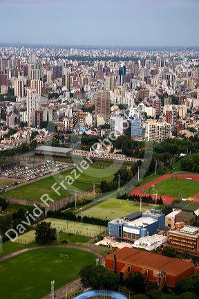 Aerial view of the city Buenos Aires, Argentina.