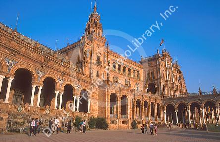 Plaza de Espana in Seville, Spain.