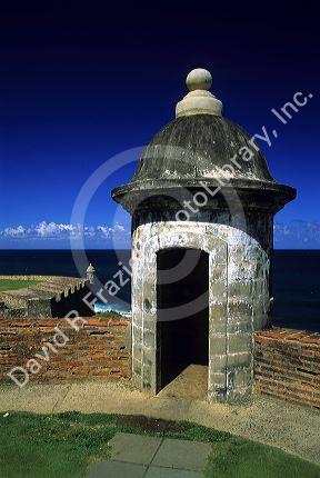 Turret at San Cristobal in San Juan, Puerto Rico.