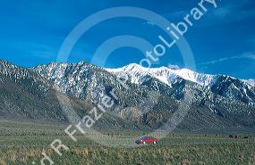 I-15 and the Wasatch Mountains south of Salt Lake City, Utah.