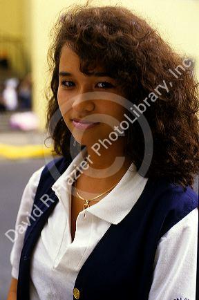 Puerto Rican high school student in Puerto Rico.
